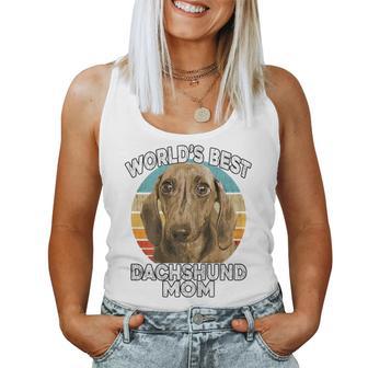 Dachshund Mother's Day World's Best Daschund Mom Dog Women Tank Top - Thegiftio UK