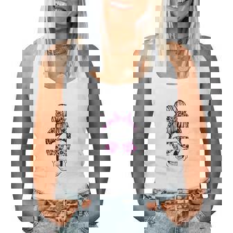 Dead Tired Mom Life Messy Bun Skeleton Women Tank Top - Thegiftio UK