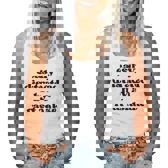 Easy Distracted By Anake Dad Mom Ratnake レディースタンクトップ - Kawaiitshirt