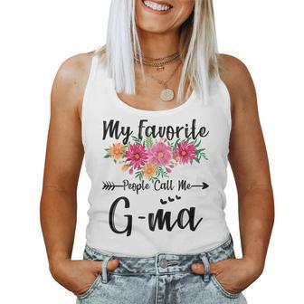 My Favorite People Call Me G-Ma Mother's Day Women Tank Top - Monsterry