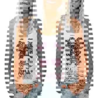 First Grade Messy Bun Bruh I'm In 1St Grade Girls Students Women Tank Top - Thegiftio