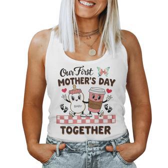 Our First Matching Baby First Time Mom Women Tank Top - Thegiftio UK