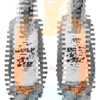 My First Mother's Day As A Mom Pregnancy Announcement Women Tank Top - Monsterry