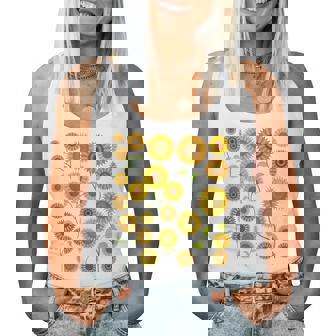 Floral Aestheticsintage Sunshine Flower Fleur Tournesol Débardeur pour femme - Cadeauxyz