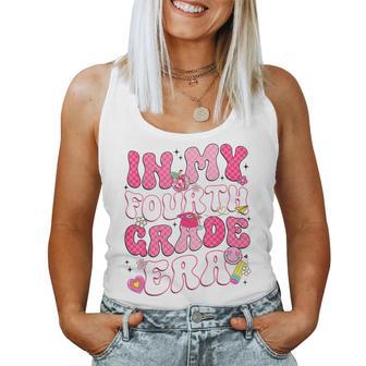 In My Fourth Grade Era Back To School Groovy Girl Women Women Tank Top - Thegiftio UK