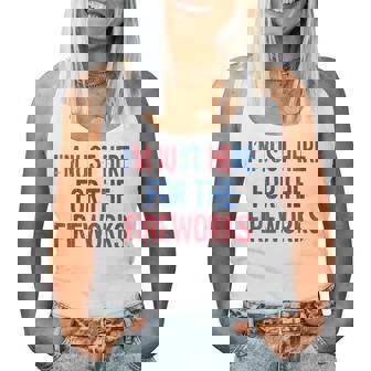 For Couple Just Here For The Fireworks Women Tank Top | Mazezy