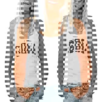 Georgia Vintage Varsity Classic Text Georgia Women Tank Top - Thegiftio