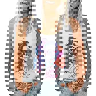 Girl Boss ポップアート セルフエンパワーメント レトロ 1950年代 レディースタンクトップ - Kawaiitshirt