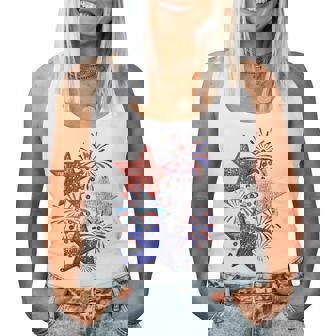 Girls 4Th Of July Fireworks Women Tank Top | Mazezy