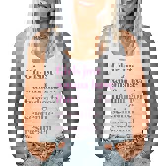 Girls Just Wanna Have Funding X Forcience Research レディースタンクトップ - Kawaiitshirt