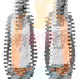 God Is Good All The Time Coquette Bow Christian Girls Women Tank Top - Thegiftio