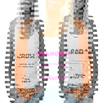 Grandma Idea Granny Grandmother For Black X-Small Short Sleeve Crew Neck Classic Fit Modern Style Unique Graphic Women Tank Top - Monsterry