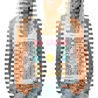 Groovy 1St Grade Back To School First Day Of First Grade Women Tank Top | Mazezy