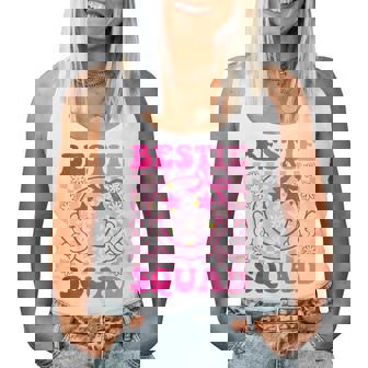 Groovy Bestie Squad Best Friends Matching Girls Women Tank Top | Mazezy