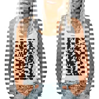 Groovy In My Dugout Mom Era Baseball Mother's Day Women Tank Top - Thegiftio