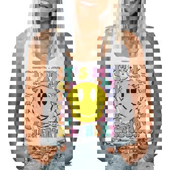 Groovy It's My Birthday Flor De Cumpleaños Para Niñas Es Adolescentes Y Niños Camiseta sin mangas para mujer - Regaloses