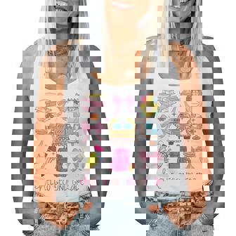 Hello 2Nd Grade Teacher Coquette Bow Back To School Girls Women Tank Top | Mazezy