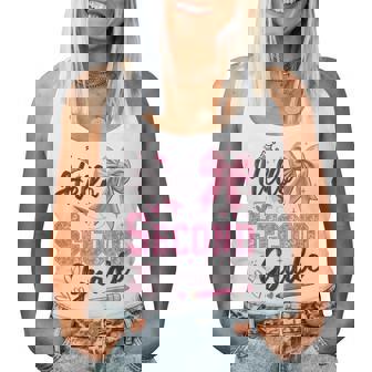 Hello Second Grade First Day Of School Coquette Teacher Girl Women Tank Top - Thegiftio