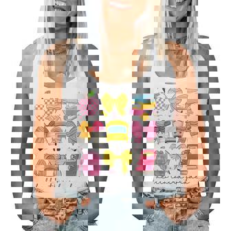 Hello Third Grade Back To School Coquette Bow Girls Squad Women Tank Top - Thegiftio