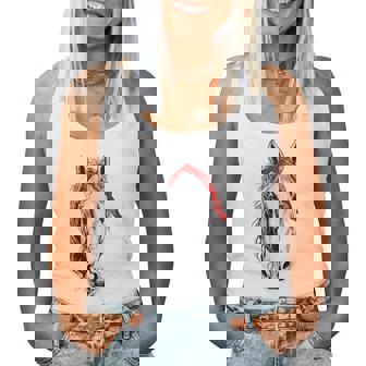 Horse For Girls 10-12 Western Red Bandana Women Tank Top | Seseable CA