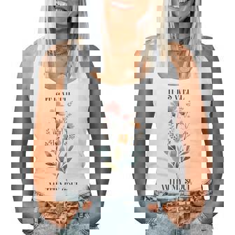 It Is Well With Myoul Christian 花柄 引用 クリスチャン 長袖tシャツ レディースタンクトップ - Kawaiitshirt