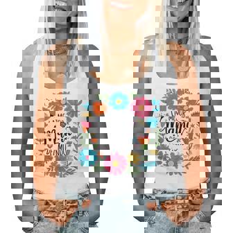 La Mejor Mama Del Mundo Spanish Latina Mother's Day Floral Women Tank Top | Mazezy