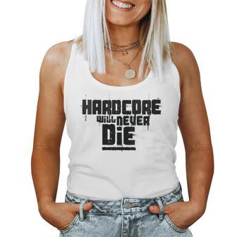 Le Hardcore Ne Mourra Jamais Original Raver Love Raving Rave Débardeur pour femme - Cadeauxyz