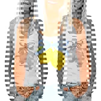 Lemon Graphic For Girls Fruit Coquette Bow Y2k Women Tank Top - Thegiftio