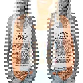 Leopard Hello 4Th Fourth Grade First Day Girls Teachers Women Tank Top - Thegiftio