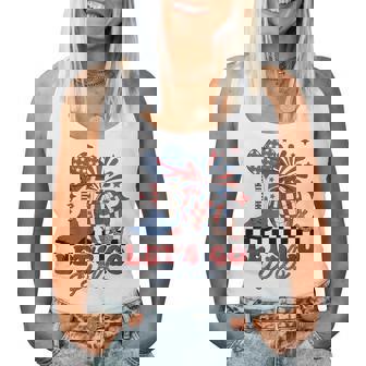 Let's Go Girls 4Th Of July Cowgirls Western Rodeo Disco Women Tank Top - Thegiftio