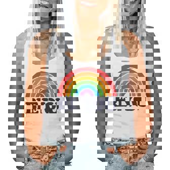 Lgbtq Be You Pocket Gay Pride Lgbt Ally Rainbow Flagintage レディースタンクトップ - Kawaiitshirt