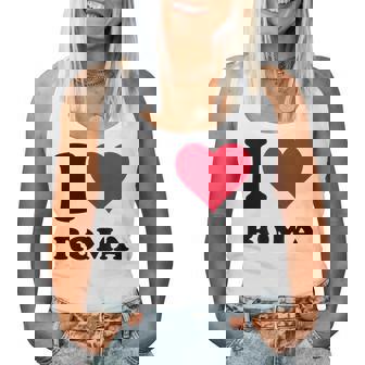 I Love Roma レディースタンクトップ - Kawaiitshirt