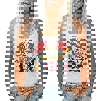 Mom Of The Birthday Boy Family Matching Mom Son Bday Women Tank Top - Thegiftio