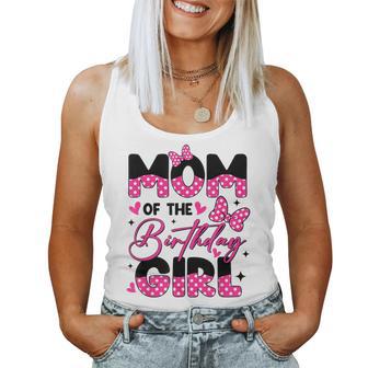 Mom Of The Birthday Girl Pink Family Birthday Girls Party Women Tank Top - Thegiftio UK