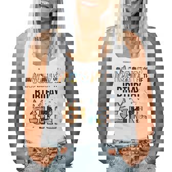 Mommy Of The Birthday Girl Party Blue Dog Lover Matching Women Tank Top - Seseable