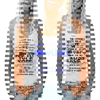 My Bowling 言い訳 おもしろボーリングギフト レディースタンクトップ - Kawaiitshirt