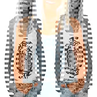 No Beer No Life ヴィンテージ飲料 ビール愛好家向け 左胸 レディースタンクトップ - Kawaiitshirt