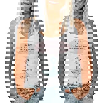 Oh Hello Kindergarteners Cute Pigeon Kindergarten Teacher Women Tank Top | Mazezy