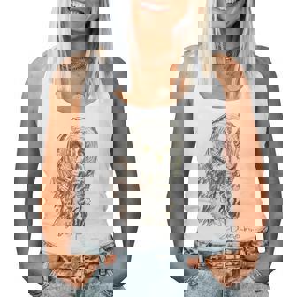 Owl Drawing レディースタンクトップ - Kawaiitshirt