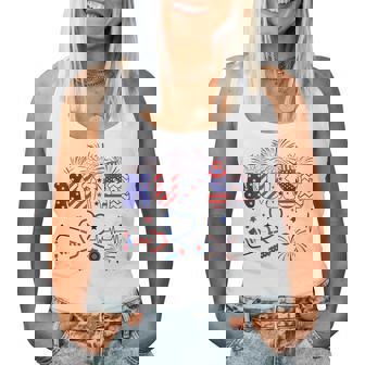 Patriotic Nurse Independence Day American Nurse 4Th Of July Women Tank Top - Thegiftio