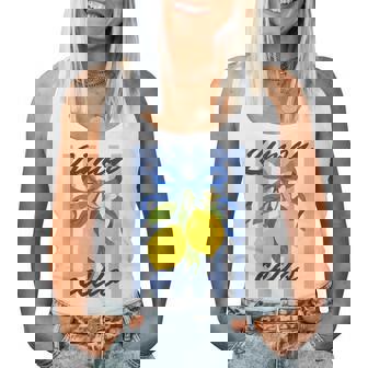 Preppy Coastal Grandma Italian Limoncello Cocktail Club Camiseta sin mangas para mujer - Regaloses