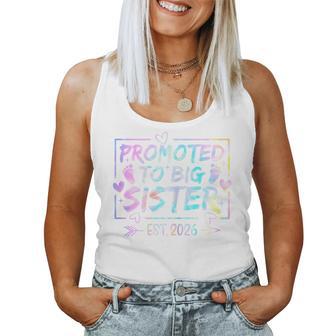 Promoted To Big Sister 2026 Soon To Be Big Sis Girls Women Tank Top - Thegiftio UK