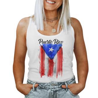 Puerto Rico Flag Hispanic Heritage Month Women Women Tank Top - Thegiftio UK