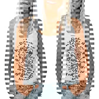 Radicalized By Basic Decency Floral Social Justice Protest Women Tank Top | Mazezy