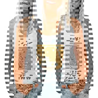 Retro Capybara Eating Ramen Noodles Anime Girls Boys Women Tank Top - Thegiftio