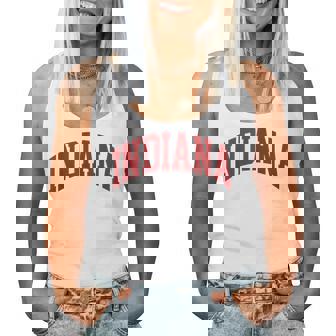 Retro Indiana Indiana Vintage Red Souvenir In Women Tank Top - Thegiftio