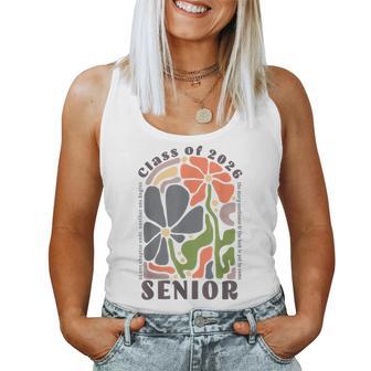 Senior 2026 Boho Floral Class Of 2026 High School Senior Women Tank Top - Thegiftio