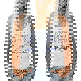 Senior Class Of 2026 Graduation Girly Floral Coquette Bow Women Tank Top - Thegiftio