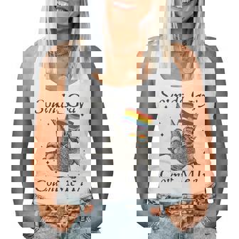 Sounds Gay Count Me In Racoon Rainbow Flag Lgbt Gay Pride Women Tank Top - Thegiftio