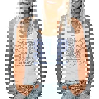 Speech Therapy Retro Flower Speech Language Pathologist Slp Women Tank Top | Seseable CA